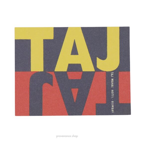 🔴 Hotel Label Sticker Postcard - Taj Taj - Picture 1 of 2